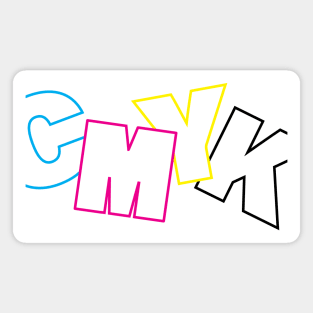 CMYK Letters Magnet